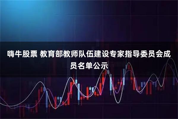 嗨牛股票 教育部教师队伍建设专家指导委员会成员名单公示