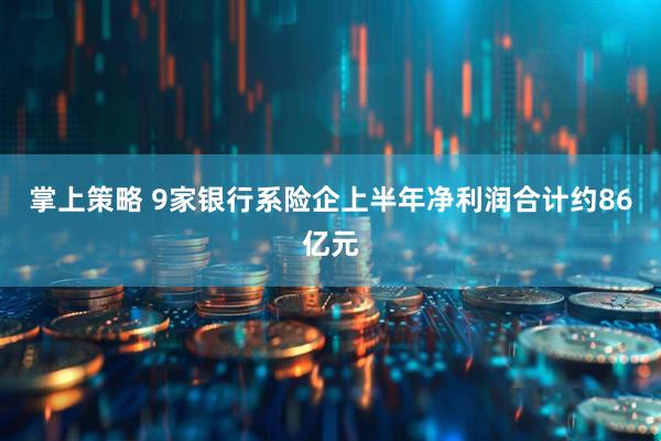 掌上策略 9家银行系险企上半年净利润合计约86亿元